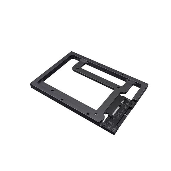 2.5'' To 3.5'' SSD HDD Hard Drive Mounting Bracket Black Oxidation