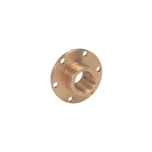 Custom OEM CNC Brass Parts Brass Flange Bushing Powder Coating
